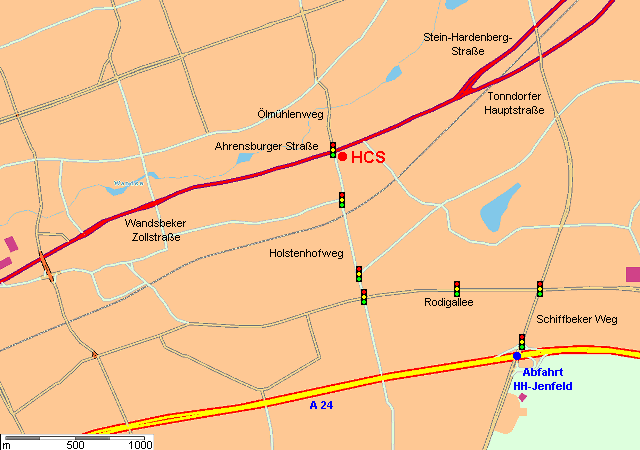 Karte Hamburg-Wandsbek